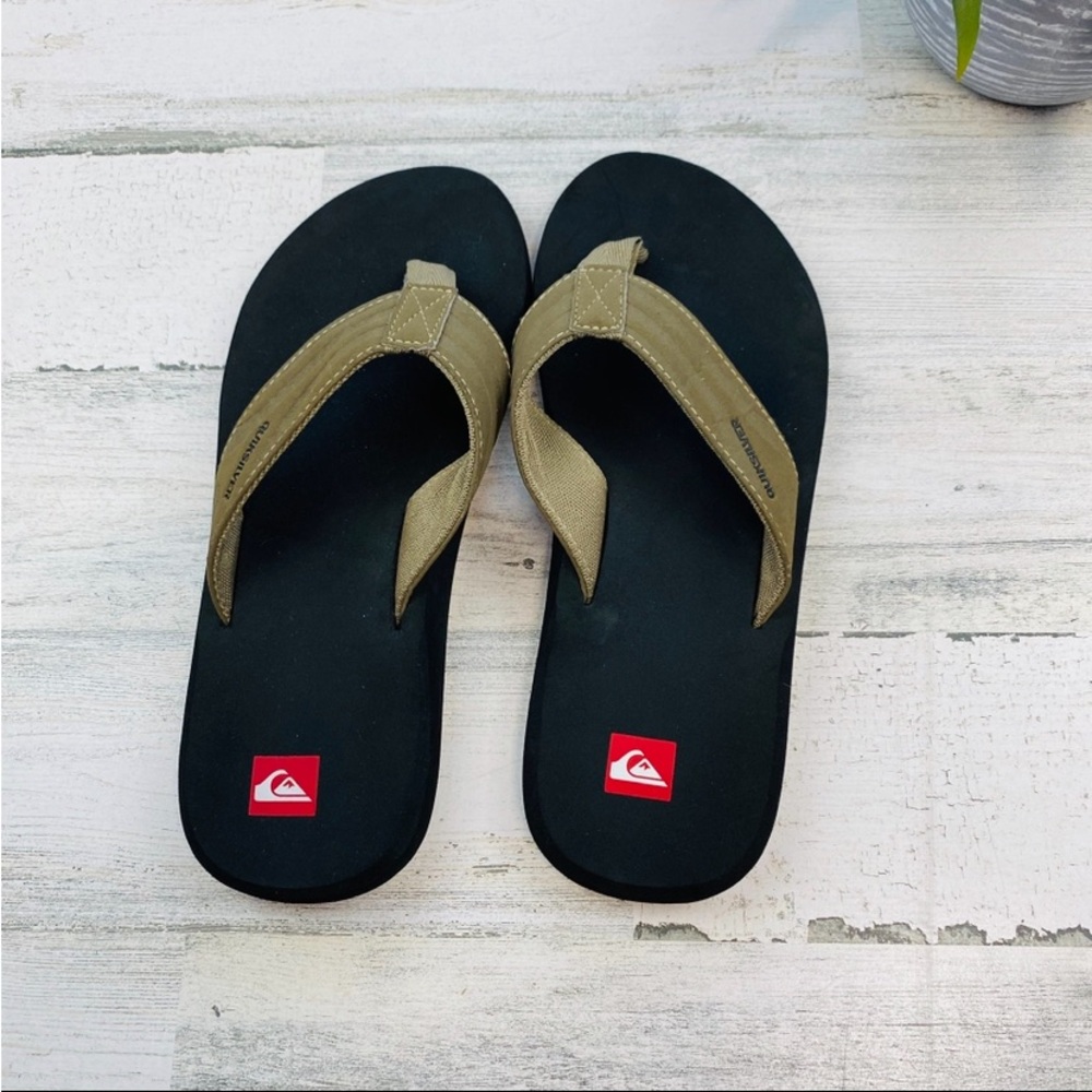 Men’s quiksilver flip flops - Picture 2 of 4